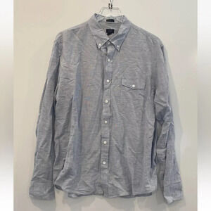 J Crew Baird McNutt Men’s XL Irish Linen Long‎ Sleeve Shirt Slim (245)